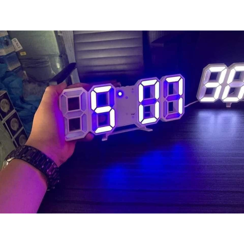 3D LED Digital Wall Clock – Modern Time Display with Alarm & Night Light Product Code: 1167